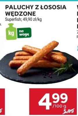 Pałuchy z łososia wędzone Superfish promocja w Stokrotka