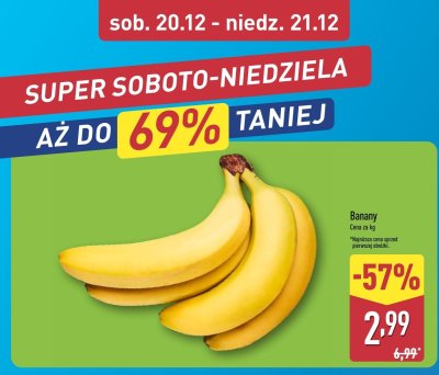 Banany promocja w Aldi