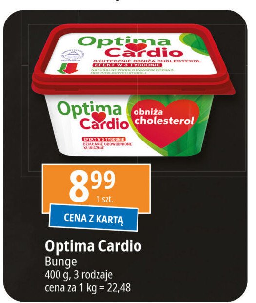 Margaryna Optima cardio Optima kruszwica promocja w Leclerc