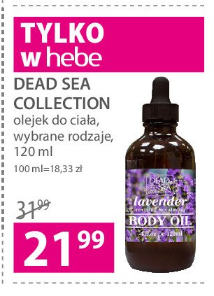 Olejek do ciała - lawenda Dead sea collection promocja