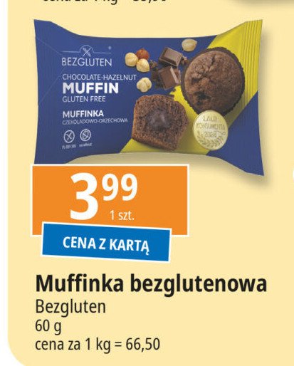 Muffinka czekoladowo-orzechowa Bezgluten promocja