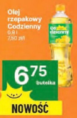 Olej rzepakowy Codzienny 900 ml promocja w Delikatesy Centrum
