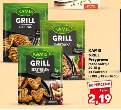 Przyprawa skrzydełka ogniste Kamis grill promocja
