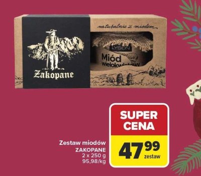 Zestaw miodów promocja w Carrefour Market