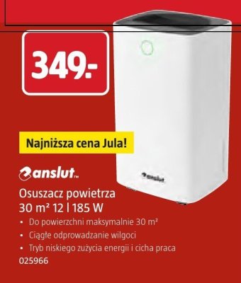 Osuszacz powietrza 30 m² 12 l 185 W promocja w Jula