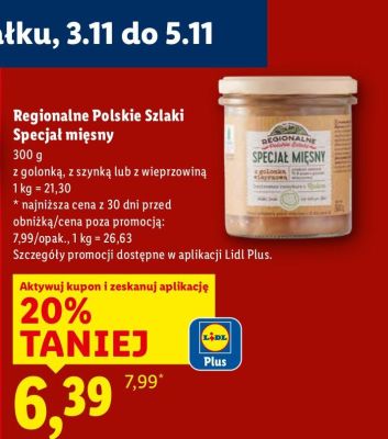 Specjał mięsny Regionalne Polskie Szlaki promocja w Lidl