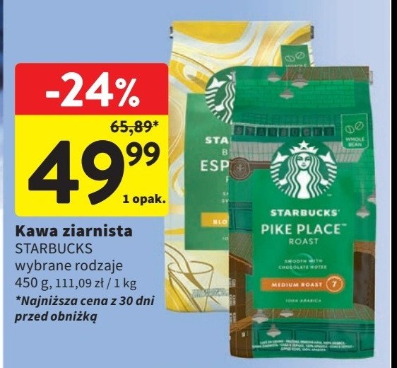 Kawa Starbucks pike place medium roast promocja