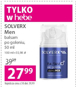 Balsam po goleniu Solverx promocja