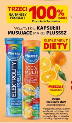 Kapsułki musujące Plusssz różne rodzaje trzeci -100% taniej promocja w Kaufland