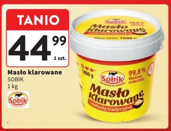 Masło klarowane Sobik masło klarowane promocja w Intermarche