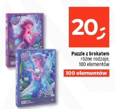 Puzzle z brokatem różne rodzaje 100 elementów promocja w Dealz