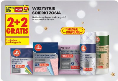 Ścierki Zosia uniwersalne na rolce 60 listków promocja w Biedronka