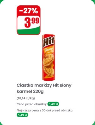 Ciastka markizy słony karmel promocja w Dino