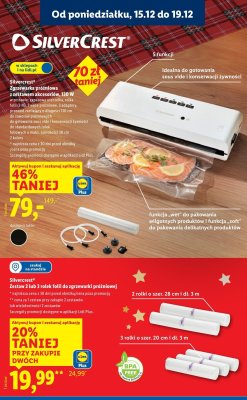 Zgrzewarka próżniowa Silvercrest z zestawem akcesoriów 130W promocja w Lidl
