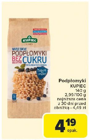 Podpłomyki bez dodatku cukru Kupiec promocja