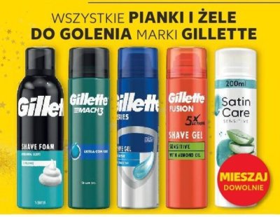 Pianki i żele do golenia -100% na trzeci produkt promocja w Kaufland