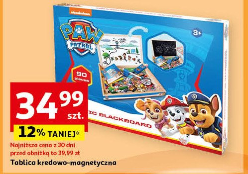 Tablica kredowo-magnetyczna psi patrol promocja w Auchan