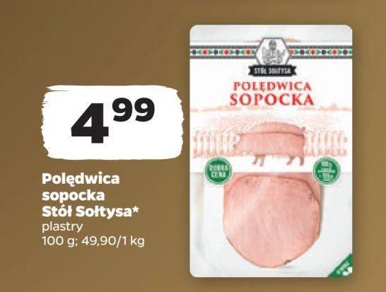 Poledwica sopocka Stół sołtysa promocja w Netto