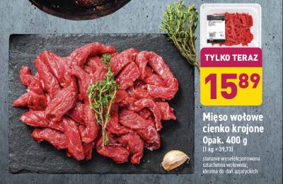Mięso wołowe cienko krojone Łuków promocja