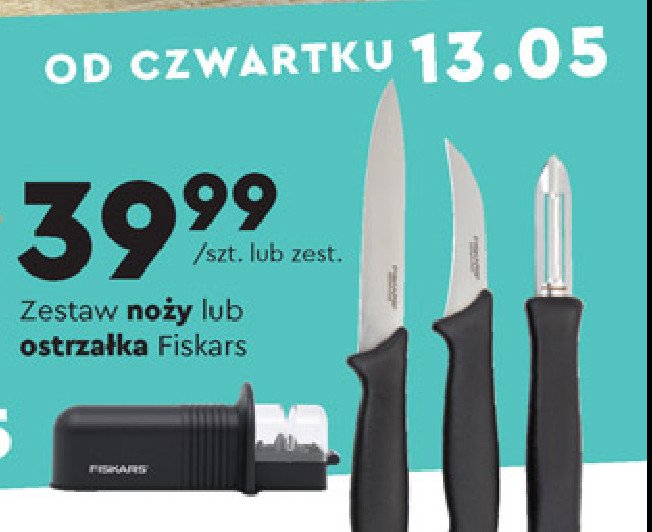 Zestaw essential 1024162 2 x no偶 do obiernia + obierak Fiskars promocja
