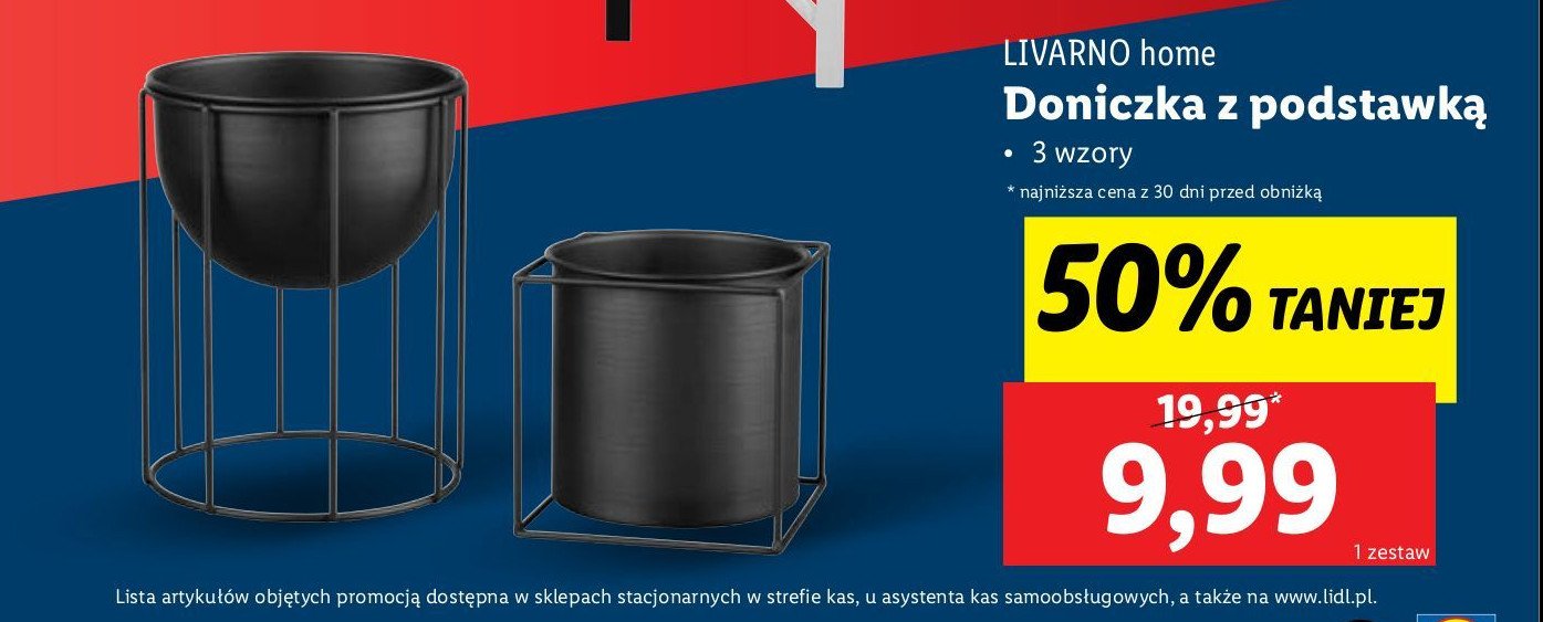 Donicz dekoracyjna LIVARNO HOME promocja w Lidl