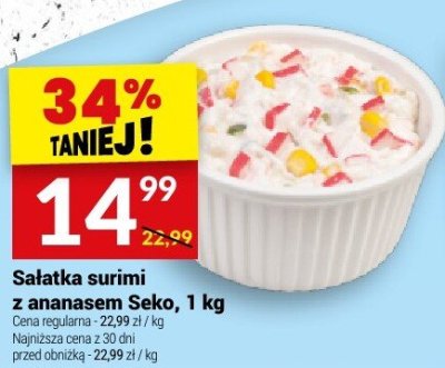 Sa艂atka surimi z ananasem promocja w Tw贸j Market