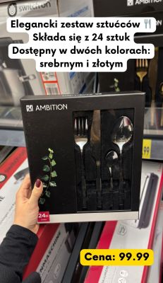 Zestaw sztućców 24 szt.  promocja w Kaufland