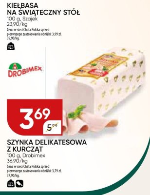 Szynka delikatesowa z kurczat Drobimex promocja w Chata Polska