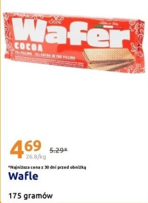 Wafle kakaowe promocja w Action
