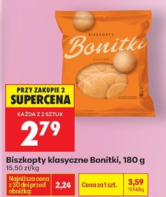 Biszkopty klasyczne Bonitki promocja w Biedronka