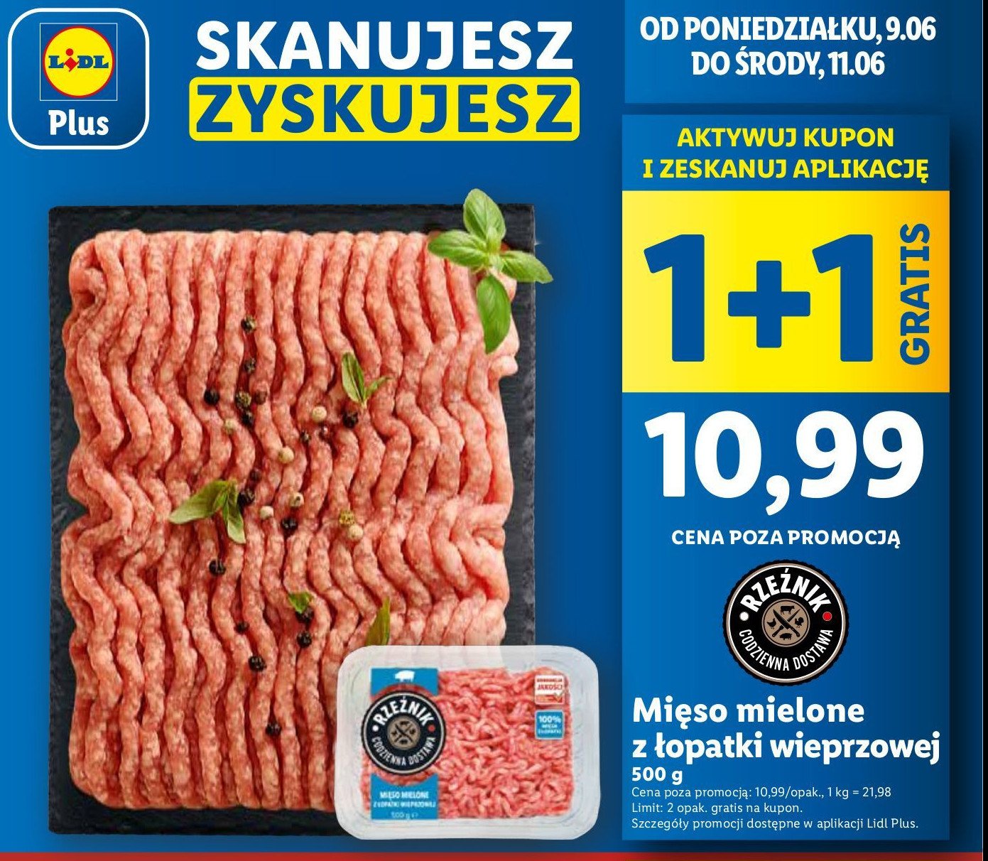 Mięso mielone z łopatki wieprzowej Rzeźnik codzienna dostawa promocja