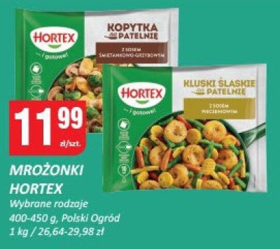 Mrożonki Hortex wybrane rodzaje Polski Ogród promocja w Chorten