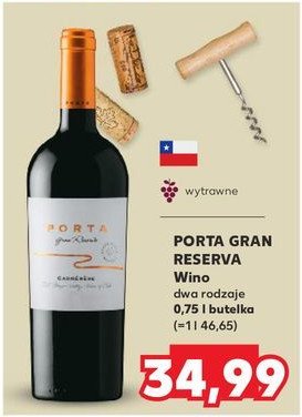 Wino Porta gran reserva promocja