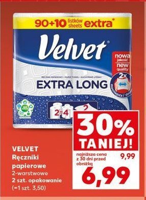 R臋cznik papierowy Velvet extra long promocja