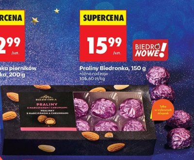 Praliny Biedronka, 150 g różne rodzaje promocja w Biedronka