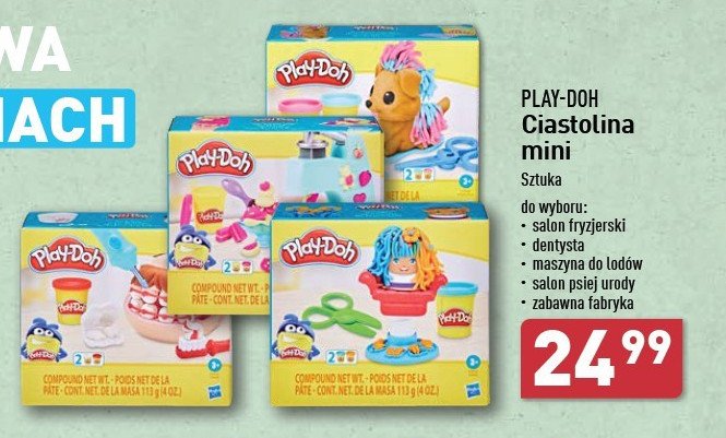 Ciastolina zabawna fabryka Play-doh promocja w Aldi