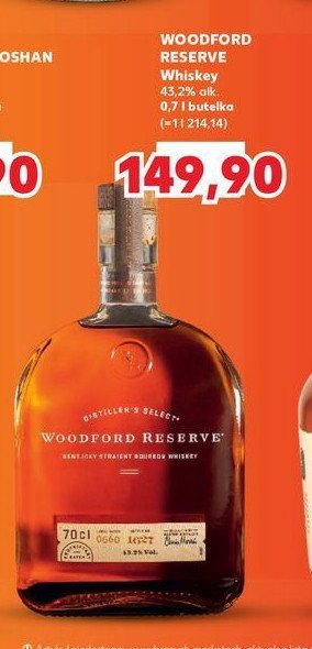 Bourbon WOODFORD RESERVE promocja w Kaufland