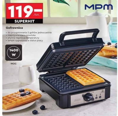 Grill elektryczny i gofrownica 2w1 Hoffen promocja w Biedronka