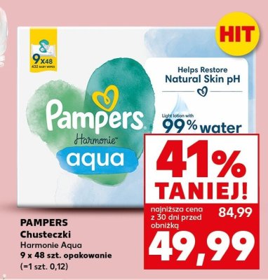 Chusteczki Harmonie Aqua, 9x48 szt. promocja w Kaufland