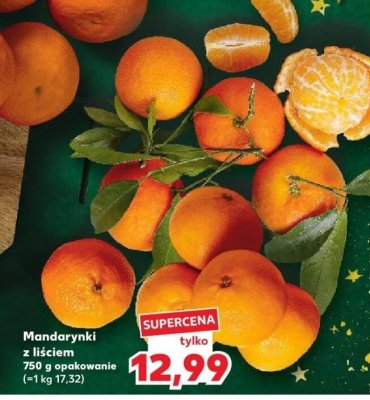 Mandarynki z liściem promocja w Kaufland