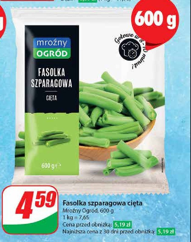 Fasolka szparagowa cięta Mroźny ogród promocja