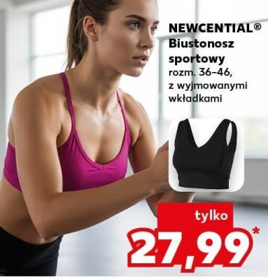 Biustonosz sportowy różne kolory z wyjmowanymi wkładkami promocja w Kaufland