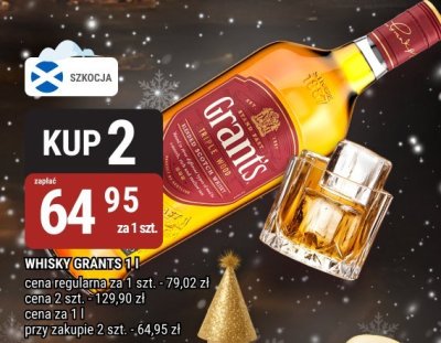 Whisky Grants 1l promocja w bi1