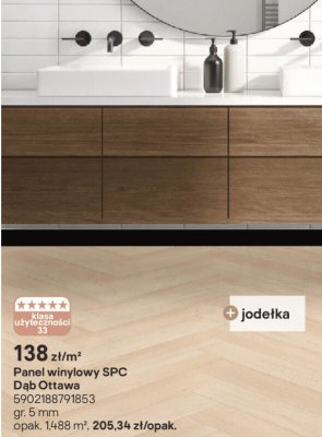 Panel winylowy SPC Dąb Ottawa promocja w Castorama