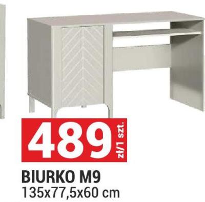 Biurko M9 135x77,5x60 cm promocja w Merkury Market
