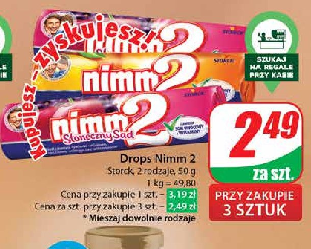 Cukierki Nimm2 promocja w Dino