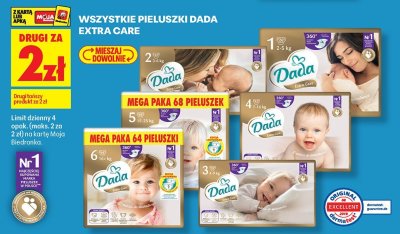 Pieluszki Extra Care wszystkie rozmiary promocja w Biedronka
