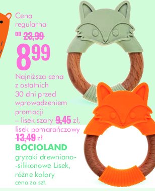 Gryzak lisek szary Bocioland promocja