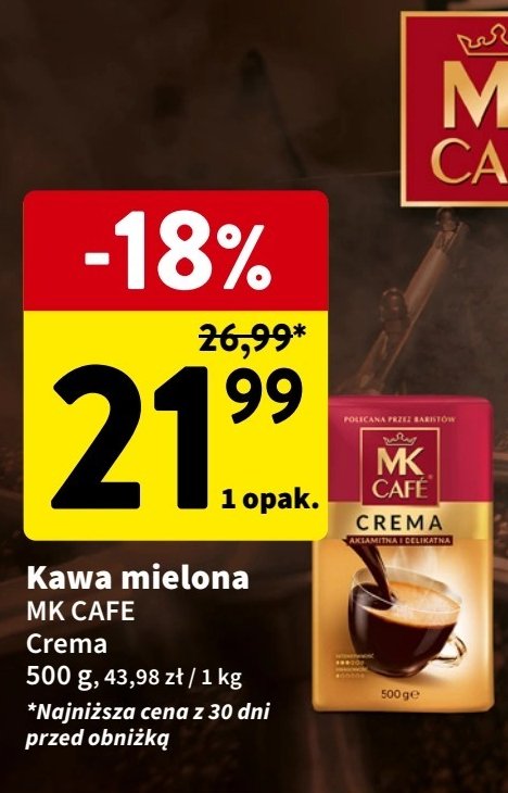 Kawa Mk cafe crema promocja w Intermarche