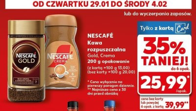 Kawa rozpuszczalna Crema 100g  promocja w Kaufland